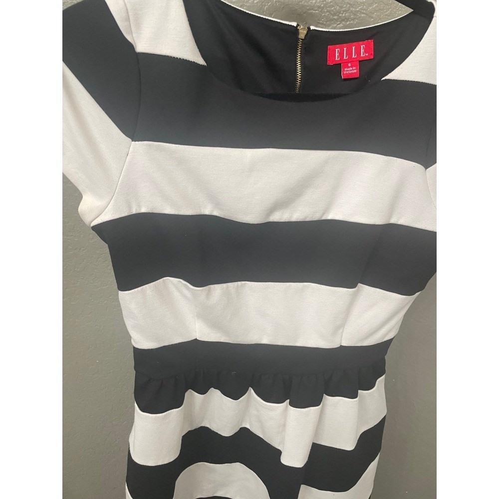 Elle Zipper Stripe Dress Size 5